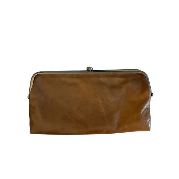 Hobo Brown Leather Lauren Clutch-Wallet - Picture 1 of 9